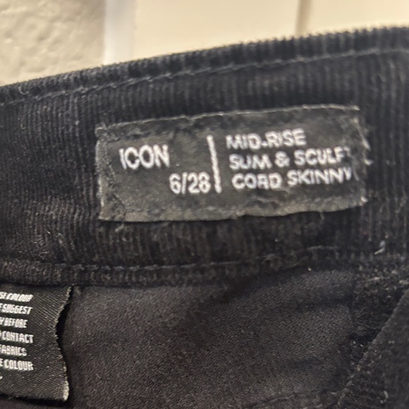 EUC Buffalo David Bitton Icon Black Corduroy Trousers - Picture 3 of 9